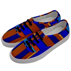 Abstract Blue And Orange 930 Men s Classic Low Top Sneakers