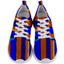 Abstract Blue And Orange 930 Men s Lightweight Sports Shoes View1