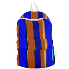 Abstract Blue And Orange 930 Foldable Lightweight Backpack by KorokStudios