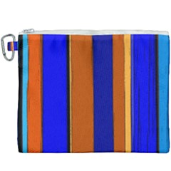 Abstract Blue And Orange 930 Canvas Cosmetic Bag (xxxl) by KorokStudios