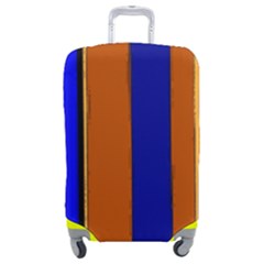 Abstract Blue And Orange 930 Luggage Cover (medium) by KorokStudios