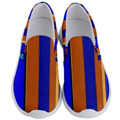 Abstract Blue And Orange 930 Men s Lightweight Slip Ons by KorokStudios