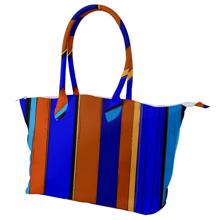 Abstract Blue And Orange 930 Canvas Shoulder Bag