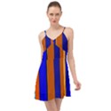 Abstract Blue And Orange 930 Summer Time Chiffon Dress View1