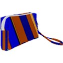 Abstract Blue And Orange 930 Wristlet Pouch Bag (Small) View2