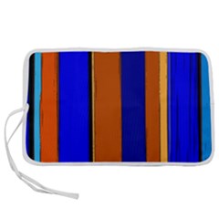 Abstract Blue And Orange 930 Pen Storage Case (l)