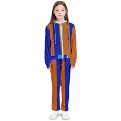 Abstract Blue And Orange 930 Kids  Tracksuit by KorokStudios