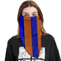 Abstract Blue And Orange 930 Face Covering Bandana (Triangle) View1