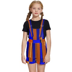 Abstract Blue And Orange 930 Kids  Short Overalls by KorokStudios