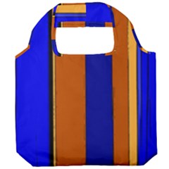 Abstract Blue And Orange 930 Foldable Grocery Recycle Bag