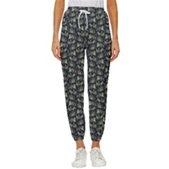 Robot Skull Extreme Close Up Cropped Drawstring Pants by dflcprintsclothing