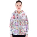 Easter Village  Women s Zipper Hoodie View1