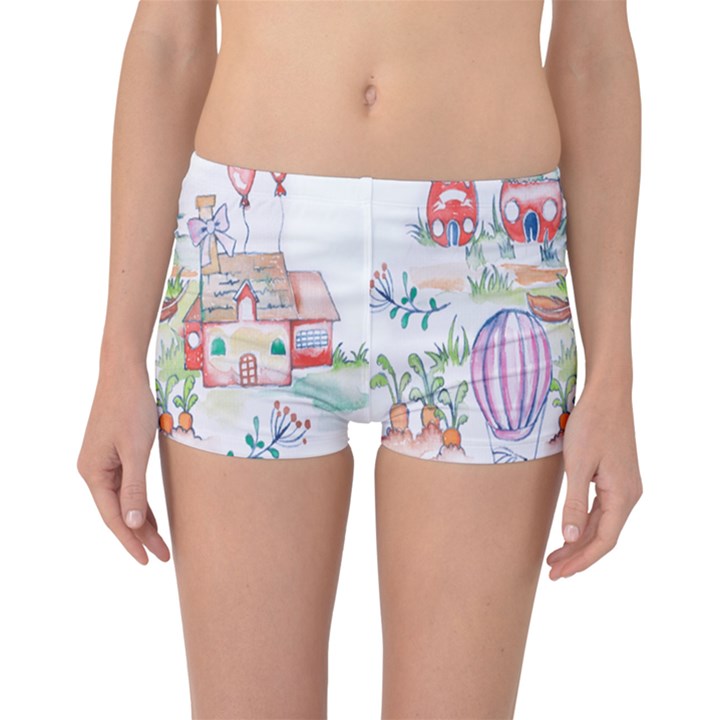 Easter Village  Boyleg Bikini Bottoms