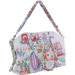 Easter Village  Canvas Crossbody Bag by ConteMonfrey