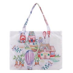 Easter Village  Medium Tote Bag by ConteMonfrey