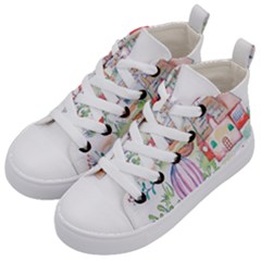 Easter Village  Kids  Mid-top Canvas Sneakers by ConteMonfrey