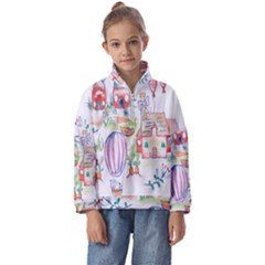 Easter Village  Kids  Half Zip Hoodie by ConteMonfrey