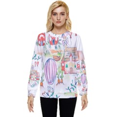 Easter Village  Hidden Pocket Sweatshirt by ConteMonfrey