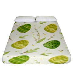 Easter Green Eggs  Fitted Sheet (king Size) by ConteMonfrey