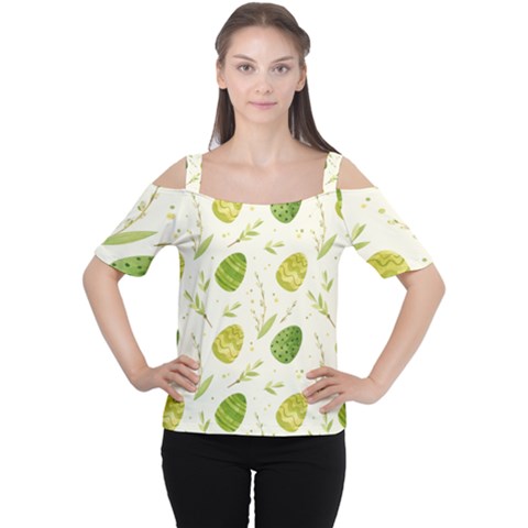 Easter Green Eggs  Cutout Shoulder Tee by ConteMonfrey