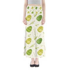 Easter Green Eggs  Full Length Maxi Skirt by ConteMonfrey