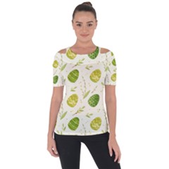 Easter Green Eggs  Shoulder Cut Out Short Sleeve Top by ConteMonfrey