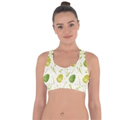 Easter Green Eggs  Cross String Back Sports Bra by ConteMonfrey