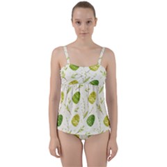 Easter Green Eggs  Twist Front Tankini Set by ConteMonfrey