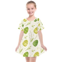 Easter Green Eggs  Kids  Smock Dress by ConteMonfrey