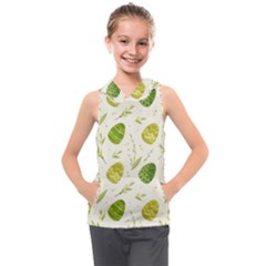 Easter Green Eggs  Kids  Sleeveless Hoodie by ConteMonfrey