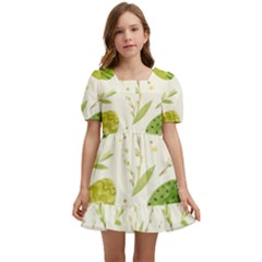 Easter Green Eggs  Kids  Short Sleeve Dolly Dress by ConteMonfrey