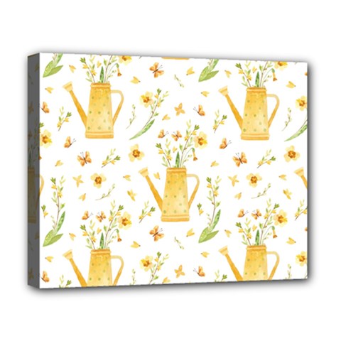 Easter Garden   Deluxe Canvas 20  X 16  (stretched) by ConteMonfrey