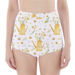 Easter Garden   High-waisted Bikini Bottoms by ConteMonfrey