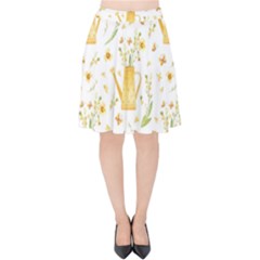 Easter Garden   Velvet High Waist Skirt by ConteMonfrey