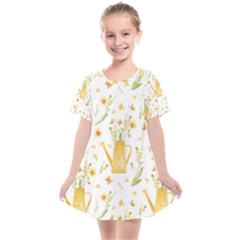 Easter Garden   Kids  Smock Dress by ConteMonfrey