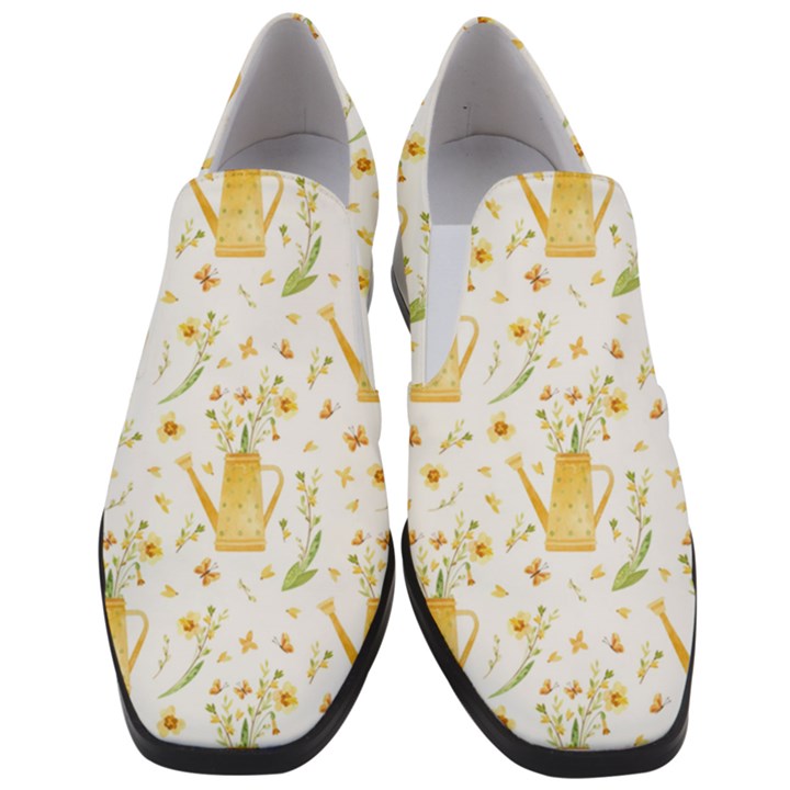 Easter Garden   Women Slip On Heel Loafers