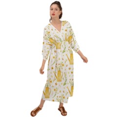 Easter Garden   Grecian Style  Maxi Dress by ConteMonfrey