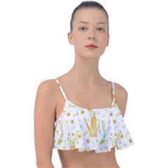 Easter Garden   Frill Bikini Top by ConteMonfrey