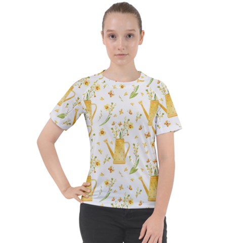 Easter Garden   Women s Sport Raglan Tee by ConteMonfrey