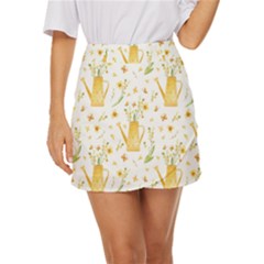 Easter Garden   Mini Front Wrap Skirt by ConteMonfrey