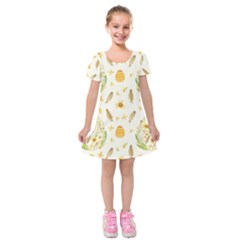 Easter Egg Kids  Short Sleeve Velvet Dress by ConteMonfrey