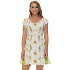 Easter Egg Short Sleeve Tiered Mini Dress by ConteMonfrey