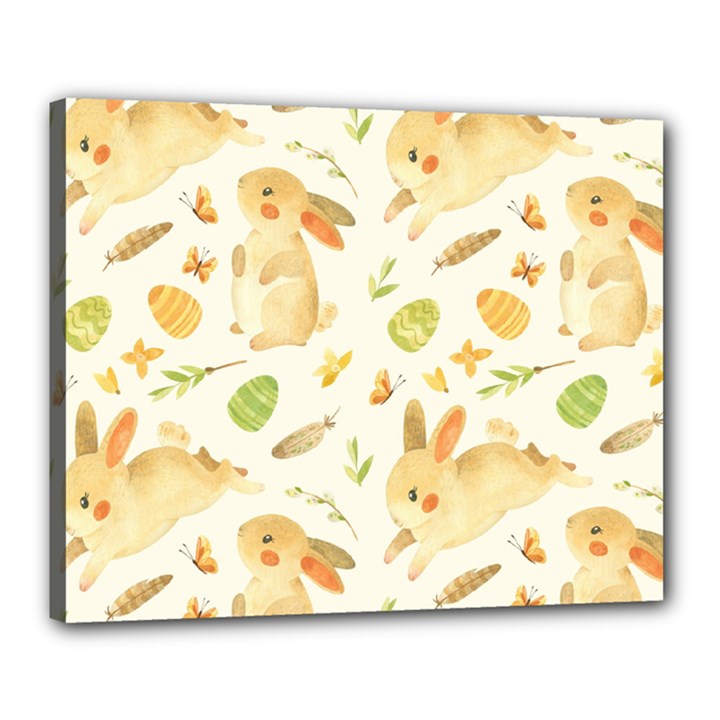 Cute Rabbits - Easter Spirit  Canvas 20  x 16  (Stretched)