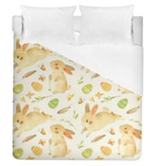 Cute Rabbits - Easter Spirit  Duvet Cover (queen Size) by ConteMonfrey