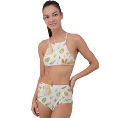 Cute Rabbits - Easter Spirit  High Waist Tankini Set