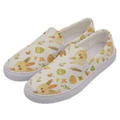 Cute Rabbits - Easter Spirit  Men s Canvas Slip Ons by ConteMonfrey