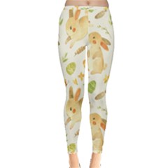 Cute Rabbits - Easter Spirit  Inside Out Leggings by ConteMonfrey