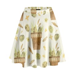 Plant Pot Easter High Waist Skirt by ConteMonfrey