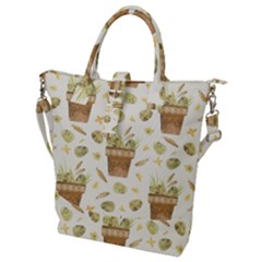 Plant Pot Easter Buckle Top Tote Bag by ConteMonfrey