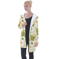 Easter Eggs   Longline Hooded Cardigan by ConteMonfrey